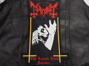 MAYHEM  Embroidered Backpatch (black metal)    Norway   484