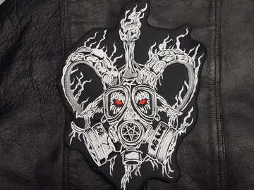 ARCHGOAT…  Embroidered Backpatch  (war metal)  Finland   431