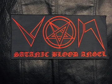 VON…  Embroidered Backpatch  (black metal)   U.S.A   656