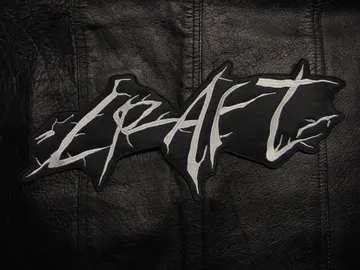 CRAFT…  Embroidered Backpatch  (black metal)   Sweden   627