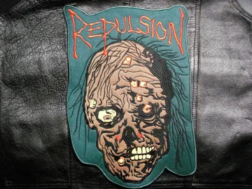 REPULSION…  Embroidered Backpatch  (grind core)  U.S.A   363