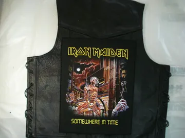 IRON MAIDEN…   Somewhere In Time  Official Screen/Print Backpatch  (nwobhm)   U.K   RACK073