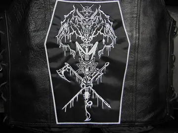HELLHAMMER  Embroidered Backpatch  (epic black)   Switzerland   033*