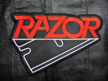 RAZOR…  Embroidered Backpatch  (thrash metal)   Canada   231*