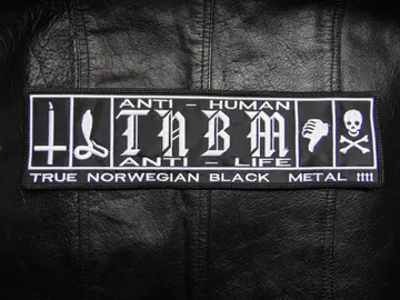 TAAKE…  Embroidered Backpatch  (black metal)    Norway   443**