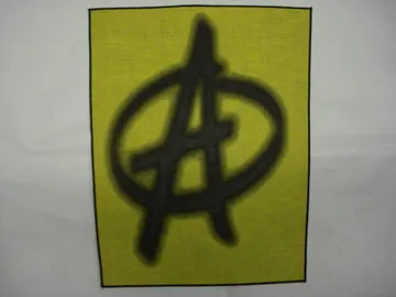 ANARCHY Sign Official Screen Print (punk rock) (6661)