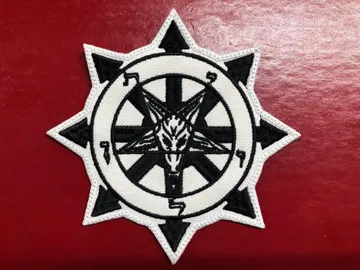 CHAOS BAPHOMET… Embroidered  Patch  (black metal)   1291*