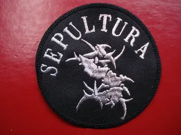 SEPULTURA   Embroidered patch  (death thrash)    Brazil   1172*