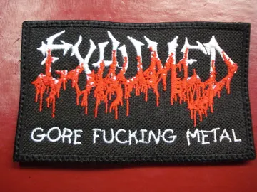EXHUMED…  Embroidered Patch  (death grind)    U.S.A   955*