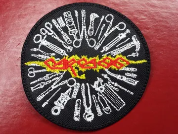 CARCASS…   Embroidered Patch   (death grind)   U.K   773*
