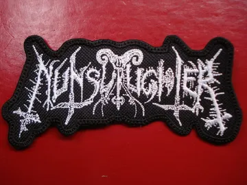 NUNSLAUGHTER…  Embroidered Patch  (black death)    U.S.A   1315*