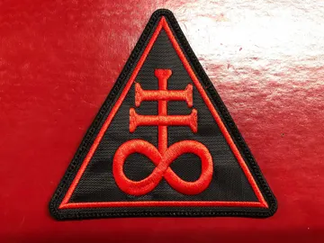LEVIATHAN CROSS…  Embroidered Patch  (black metal)   1306*
