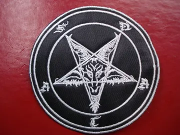 BAPHOMET  Embroidered Patch  (black metal)    688
