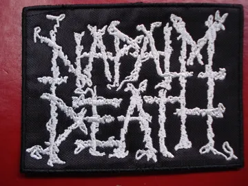 NAPALM DEATH  Embroidered Patch  (death grind)    U.K   3857