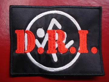 D.R.I  Embroidered patch  (crossoverl)   U.S.A   596