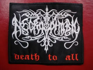 NECROPHOBIC  Embroidered patch   (black death)   Sweden  774