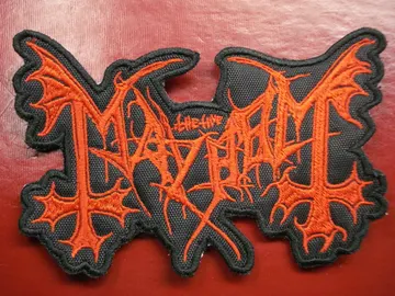MAYHEM…  Embroidered Patch  (black metal)   Norway   1895