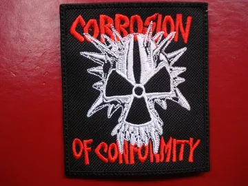 CORROSION OF CONFORMITY…  Embroidered Patch  (thrash metal)   U.S.A   265*