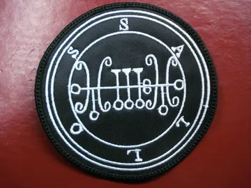 SALLOS… DEMON SIGIL  Embroidered patch   (black metal)    D022*