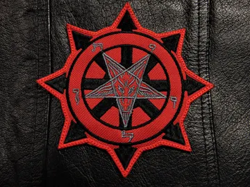 CHAOS BAPHOMET   Embroidered Patch  …(black metal)   Greece   1287*