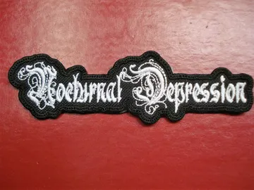 NOCTURNAL DEPRESSION…  Embroidered Patch  (depressive black)  France   497*