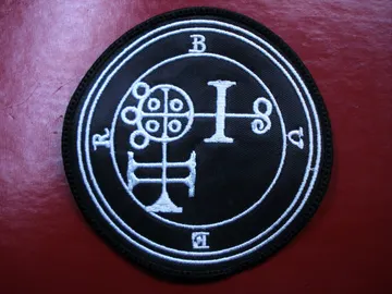 BUER… DEMON SIGIL   Embroidered Patch   (black metal)   U.SA   D014*