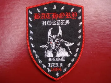BATHORY…   Embroidered Patch   (black metal)    Sweden   266*