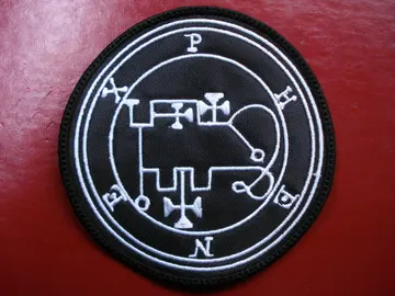PHENEX… DEMON SIGIL  Embroidered Patch  (black metal)    D045*