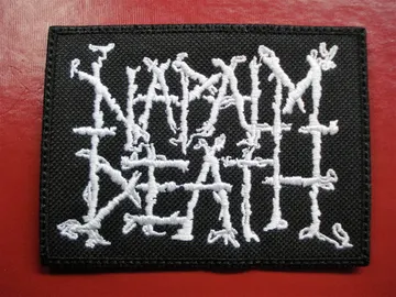 NAPALM DEATH…   Embroidered Patch   (grind core)   U.K   1345*
