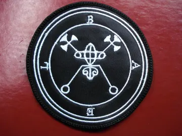 BAEL… DEMON SIGIL  Embroidered Patch  (black metal)    D009*