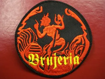 BRUJERIA…  Embroidered Patch  (brutal death)   Mexico   1632*