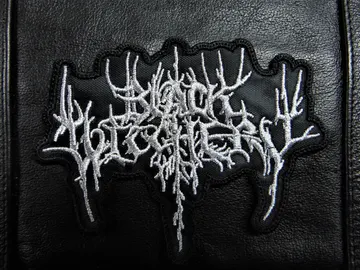 BLACK WITCHERY…  Embroidered Patch  (black metal)    U.S.A   3662*
