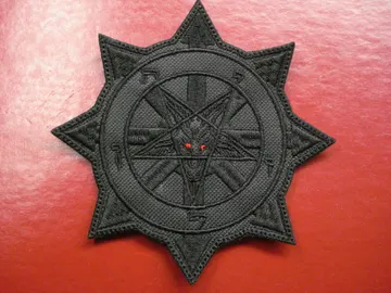 CHAOS BAPHOMET    Embroidered Patch   (black metal)   Greece    1634*
