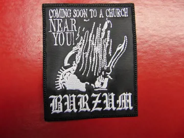 BURZUM…  Embroidered Patch  (black metal)   Norway   364**