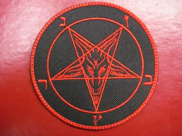 BAPHOMET…  Embroidered Patch  (black metal)   B041
