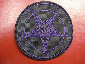 BAPHOMET…  Embroidered Patch  (black metal)    B014*