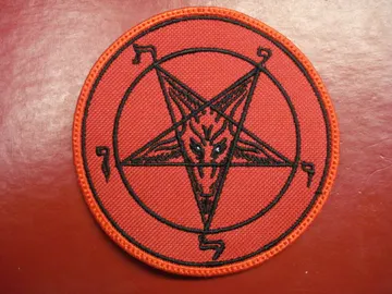 BAPHOMET   Embroidered patch  (black metal)   B015*