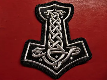 THOR HAMMER…   Embroidered Patch   (Viking Metal)   Poland   1381*
