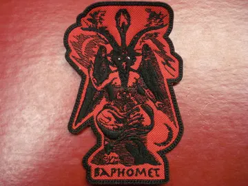 BAPHOMET   Embroidered Patch  (black metal)    2998*
