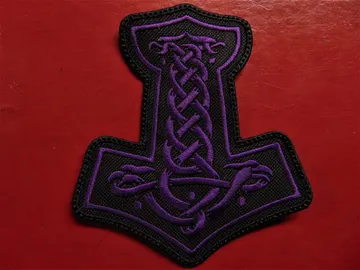 THOR HAMMER…   Embroidered Patch   (Viking Metal)   Poland   1384*