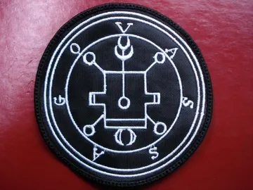 VASSAGO…   Embroidered Patch   DEMON SIGIL   (Black Metal)   Sweden   D019*