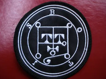 BOTIS… DEMON SIGIL   Embroidered patch   (black metal)    D007*