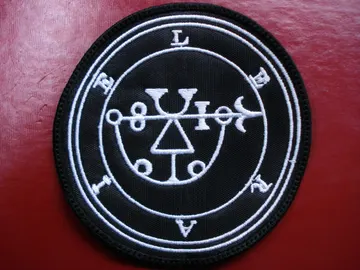 LERAIE… DEMON SIGIL  Embroidered Patch  (black metal)    D026*