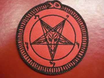 BAPHOMET  Embroidered Patch  (black metal)    B003*