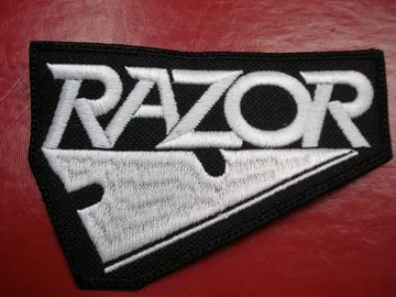 RAZOR…  Embroidered Patch  (thrash metal)     Canada   1972*
