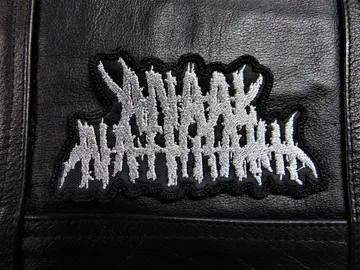ANAAL NATHRAKH…  Embroidered Patch  (grind black)   U.K   3641*