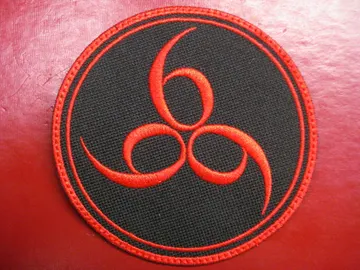 666   Embroidered Patch  (black metal)   4018*