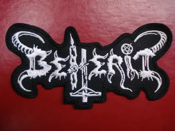 BEHERIT…  Embroidered Patch  (black metal)    Finland   1397*