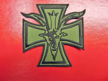 SATANIC…   Embroidered Patch   GREEN15*