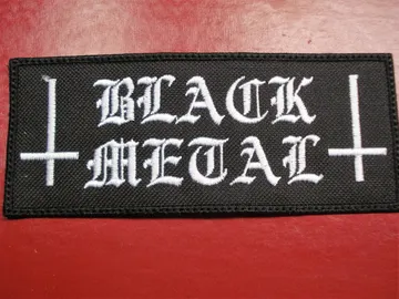 BLACK METAL…  Embroidered Patch  (black metal)   1980*